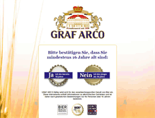 Tablet Screenshot of graf-arco.de